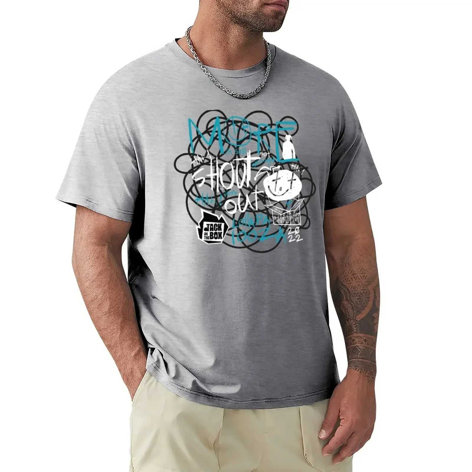 Newly arrived short sleeved Jhope Jack in box T-shirt top mens white custom cute clothes flat mens hip-hop retro W241223