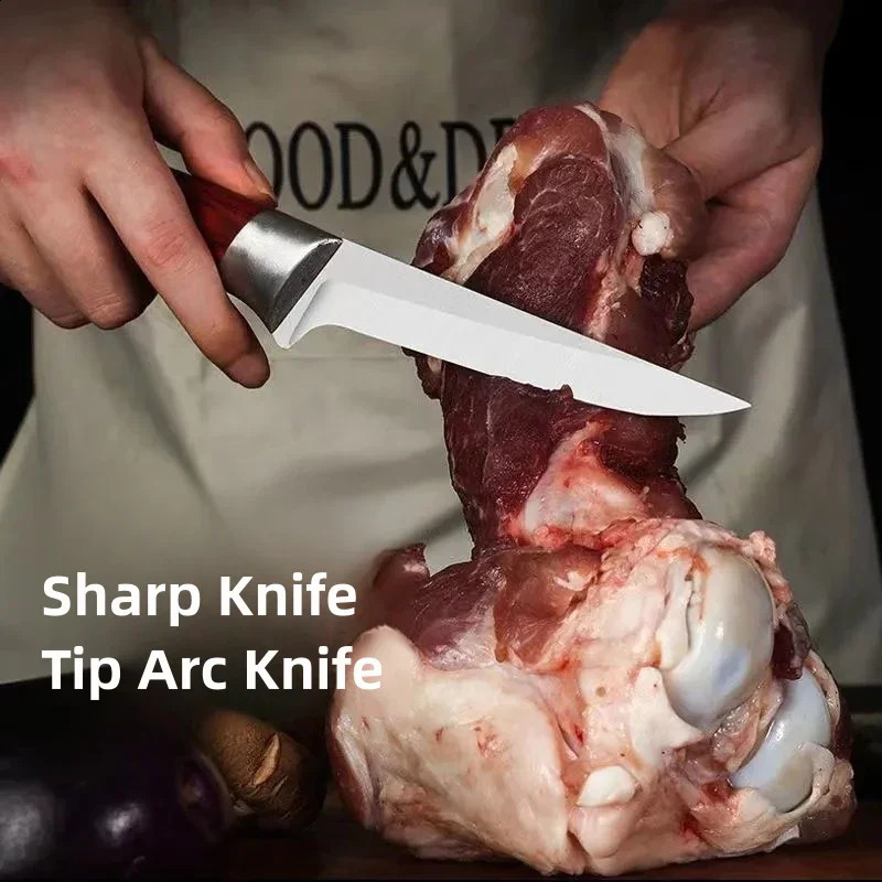 Professional meat butcher knife thick bone knife kitchen knife hand forged Srbian chef specific knife 241223CJ