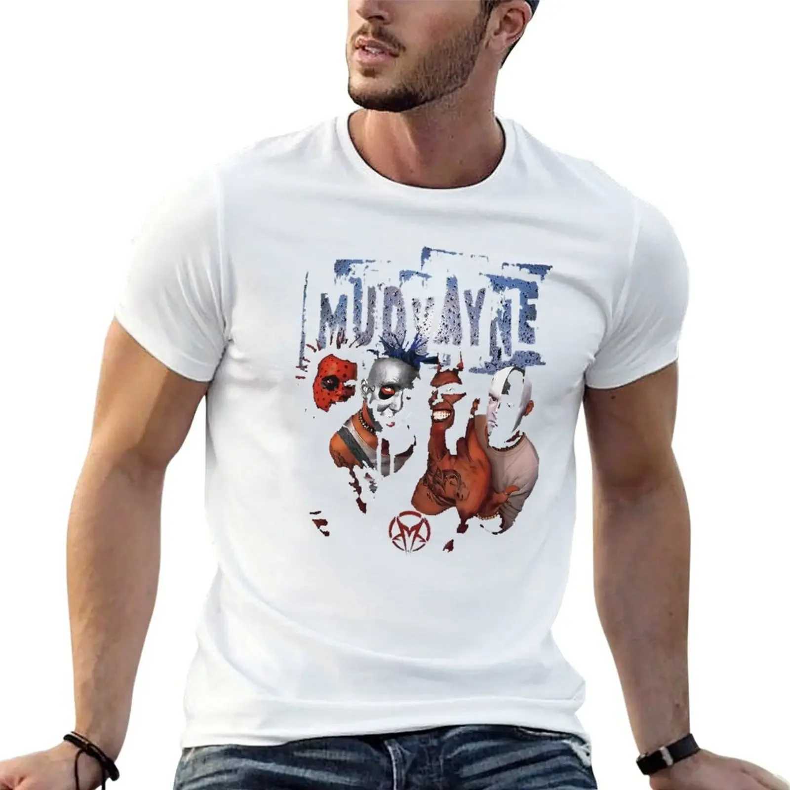 Band Heavy Mudvayne Classic T-shirt tee plain mens sports short sleeved cotton new arrivals round neck dress fashion W241223