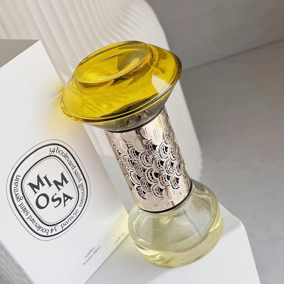 Hourglass Diffuser 75ml Fragrance Recharge Sablier Refill Perfume Baies 34 Mimosa Scent Long Lasting Smell Solid Parfum Incense 2.5fl.oz High Quality Fast Delivery