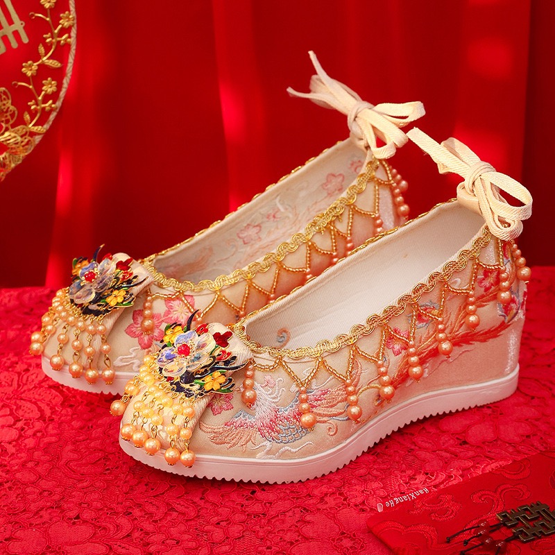 Rhie Pearl Design Suower Open Toe Sandals Retro New Wedding Bride High Heels New Sexy Summer Women Shoes