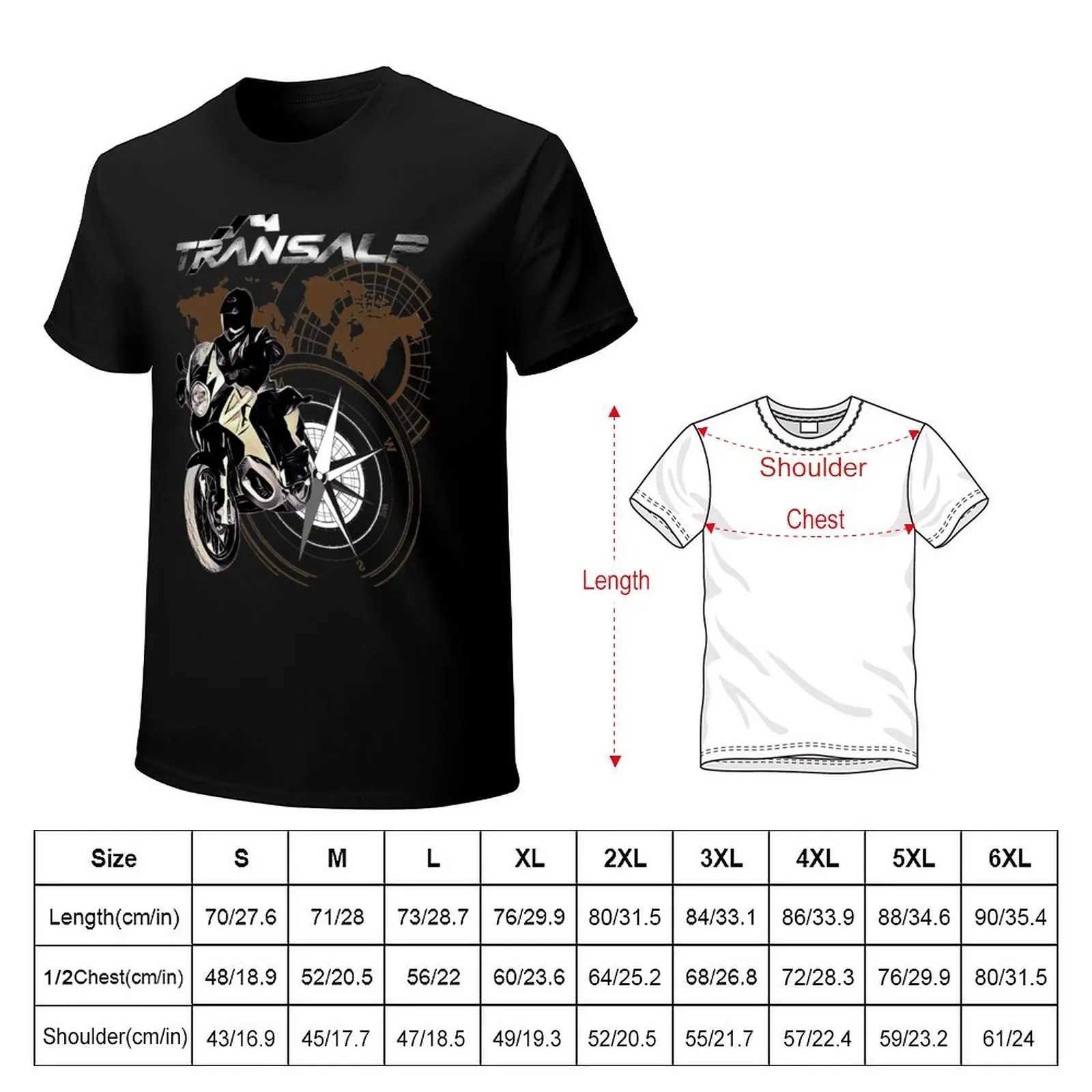XL 700V Transalp Plain T-shirt Summer Mens Cotton T-shirt W241223