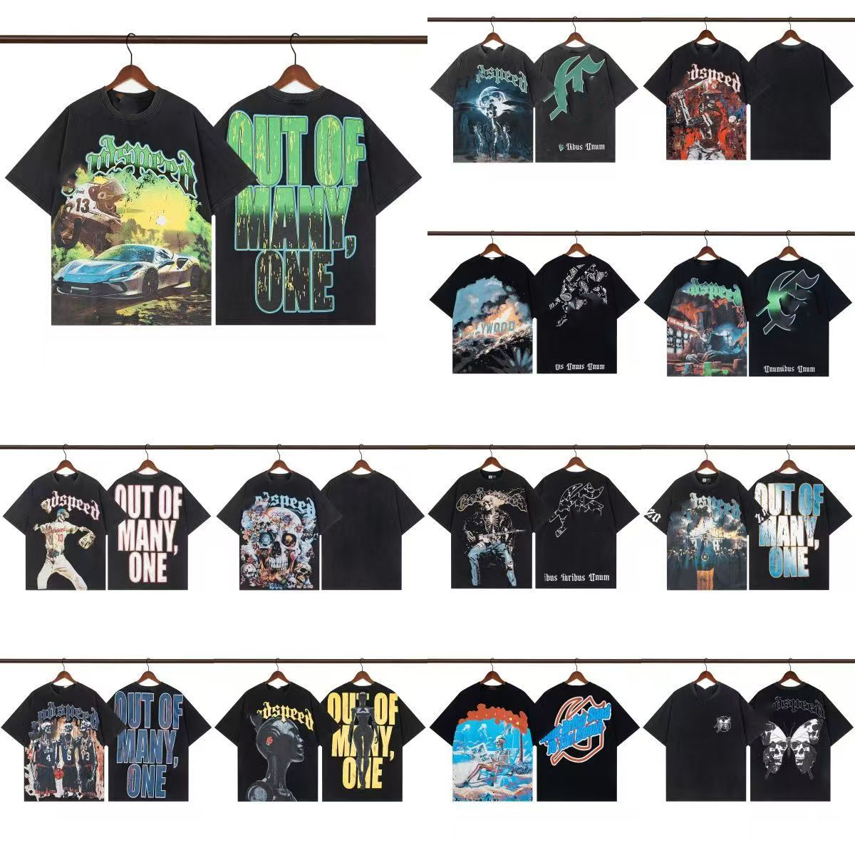 godspeed Mens T-shirt Top Designer Cotton Sleeve T-shirt Clothing Street wear High quality fashion T-shirts