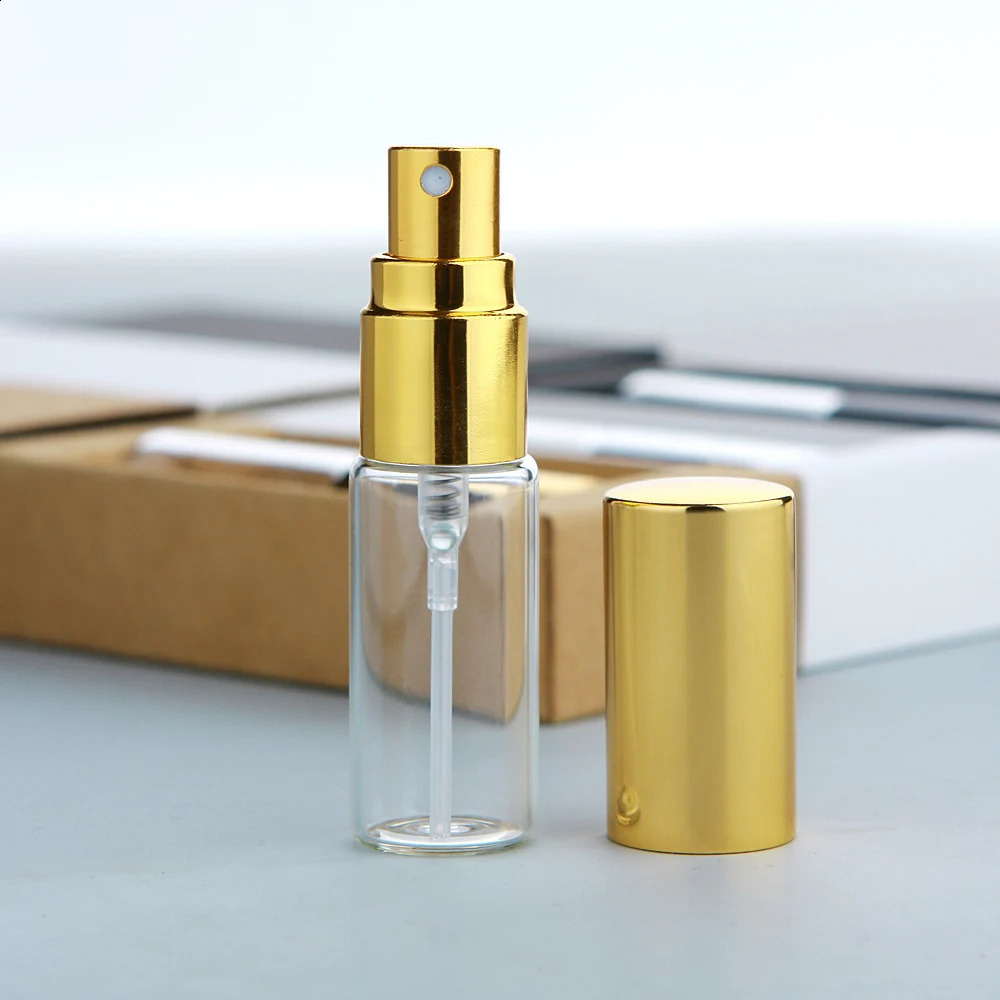 50 Pcs/Lot 5ml Perfume Bottle With Perfume Paper Box Parfum Refillable Atomizer Spray Bottles Sprayer Custom Pay Extra 241224