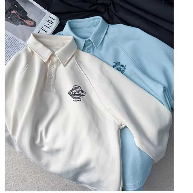 Spring and Autumn Childrens Long sleeved Boys Polo Shirt Cotton Polo Neck T-shirt Youth T-shirt 5 6 7 9 8 10 11 13 14 Years Old W241223