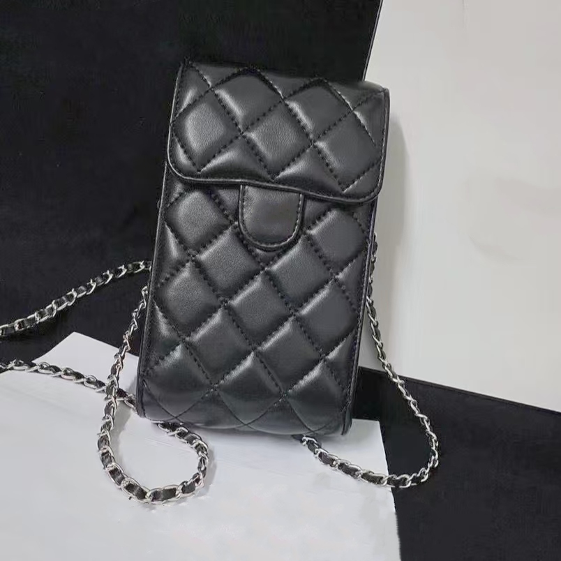Woman Mini Phone Bag Diamond Lattice Shoulder Bags Designer Crossbody Chain Bag Fashion Cross Body Leather 10A