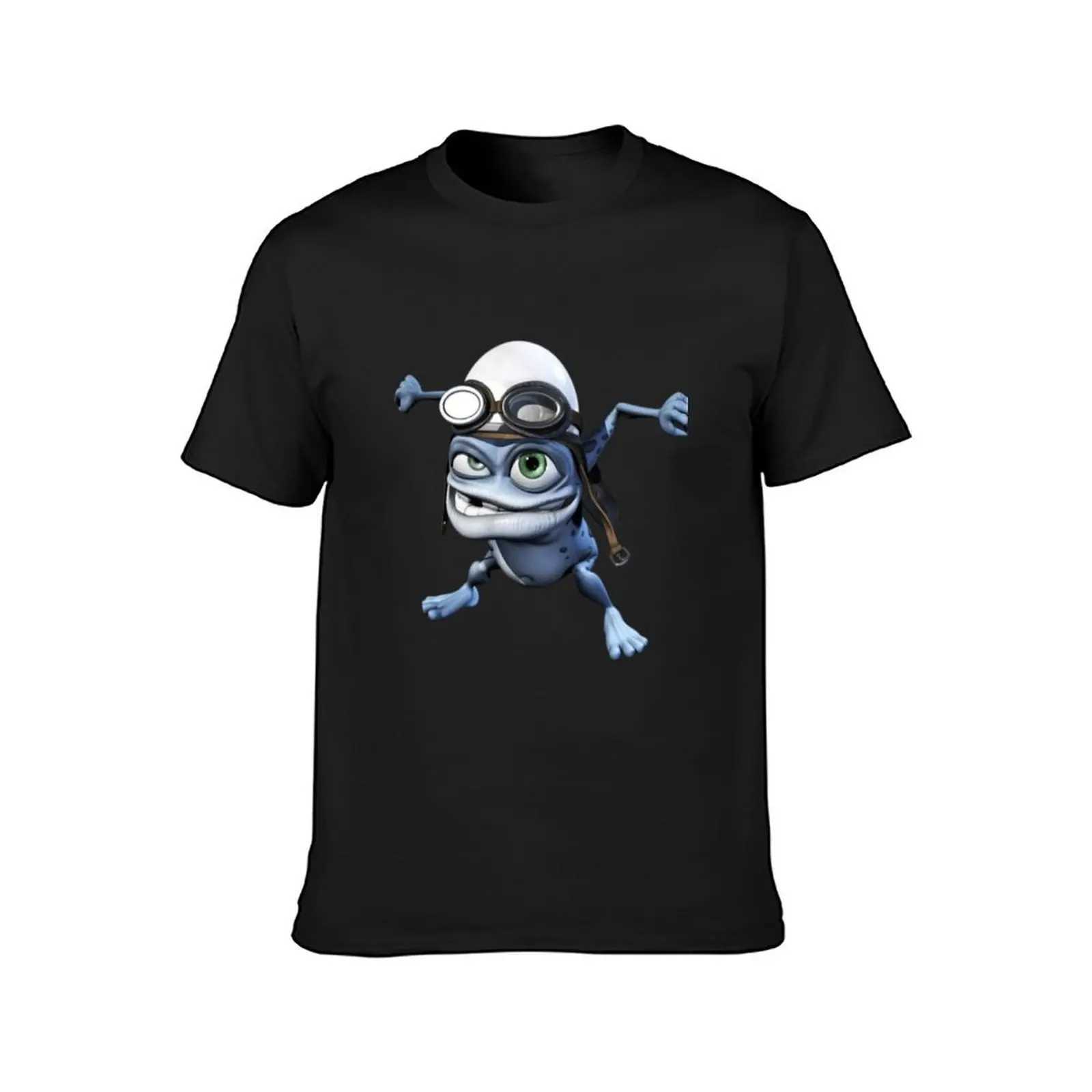Crazy Frog T-shirt Hippie Boys Custom Shirt Pure White Mens Shirt W241223