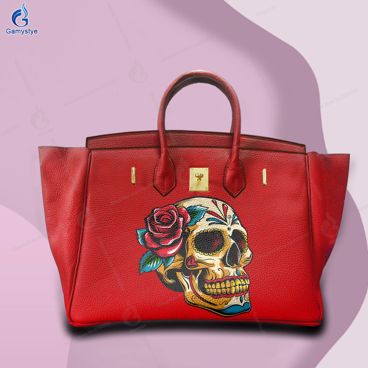 Shoulder Printed Handbags Trader Tote Bag For Women Handbag Popular Design 100% Genuine Leather Custom Picture