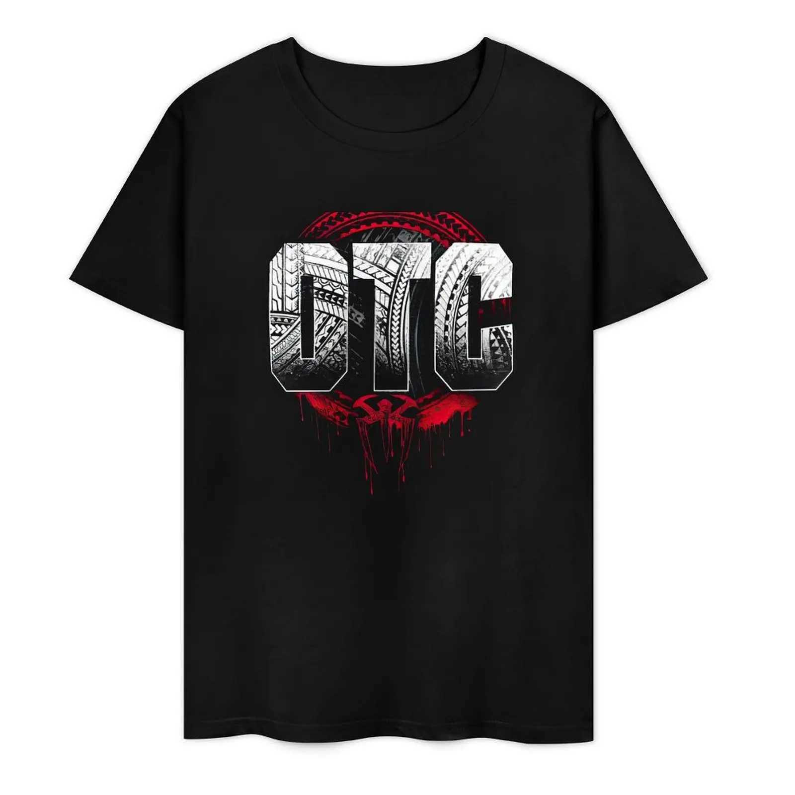RR OTC T-shirt plus size top heavyweight pure black T-shirt mens style W241223