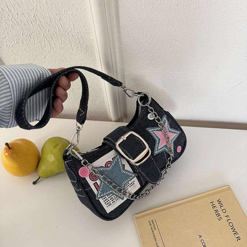 Women's Bags Handbag High End Millennium Spicy Girl Star Cowboy Underarm For Women New American Handheld Chain Bag