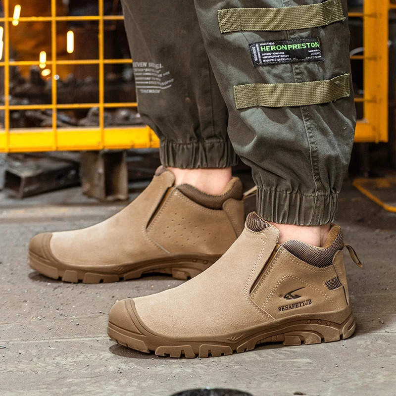 Insulated mens work boots perforated safety shoes composite toe welding protective shoes detachable work shoes sports shoes 241223