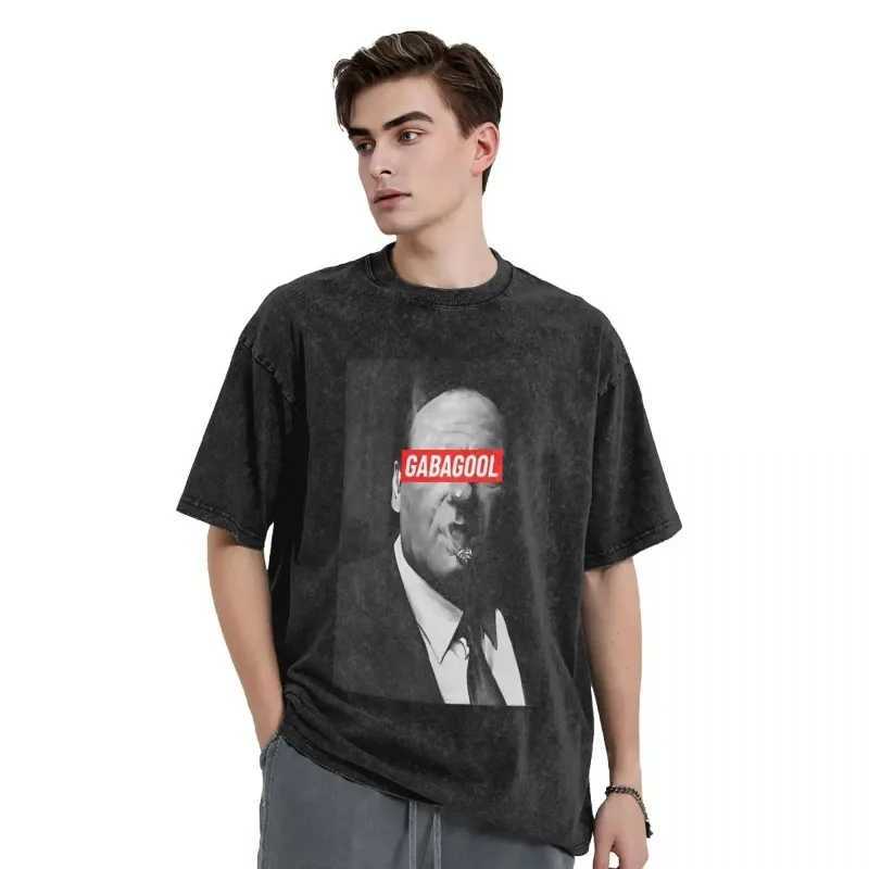 Super Large Washed T-shirt Tony Soprano Boots Simple T-shirt Popular Mens Summer T-shirt Y2K Retro Casual Top W241223