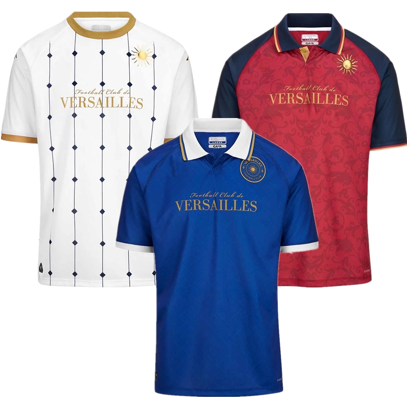 FC Versailles maillot 2024 25 Football Shirt Vintage Tops Home Away Third Soccer Jersey Men Fans Camiseta Futbol
