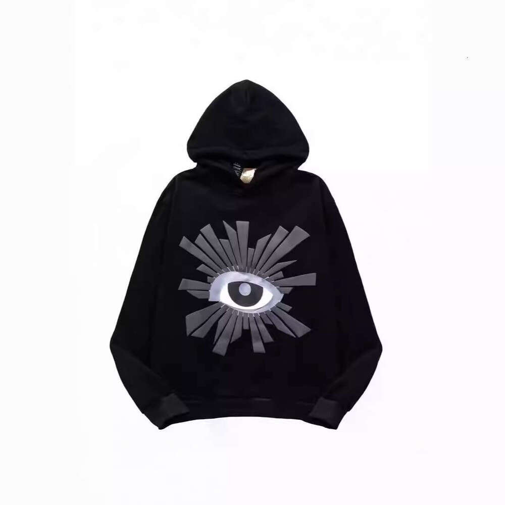House errors, Eye of Truth, Foam print, couple's fashion trend, autumn and winter plus fleece hoodie
