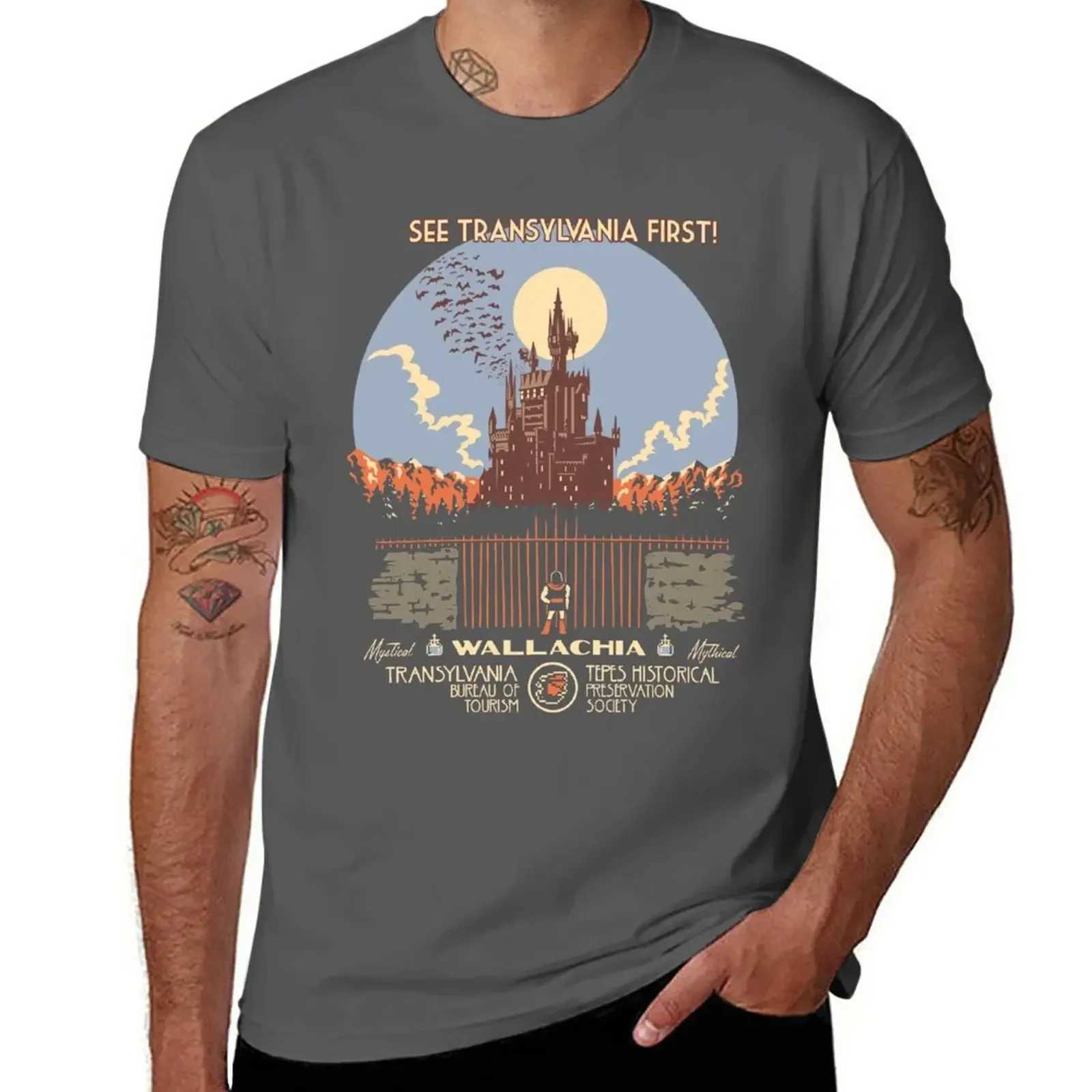 New to Castlevania First! T-shirt for sports enthusiasts cute clothes plain weave T-shirt mens A-Team short sleeved T-shirt W241223