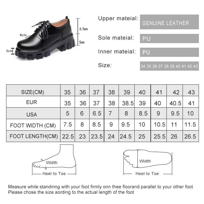 AIYUQI Women Loafers Spring Genuine Leather British Style Women Oxford Shoes Platform Women Large Size Shoes