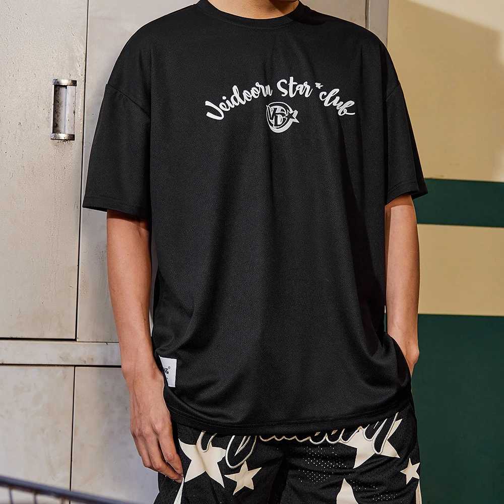 Mens simple casual T-shirt with graphic star print short sleeved T-shirt comfortable short sleeved staff collar T-shirt moisturizing short sleeved shi