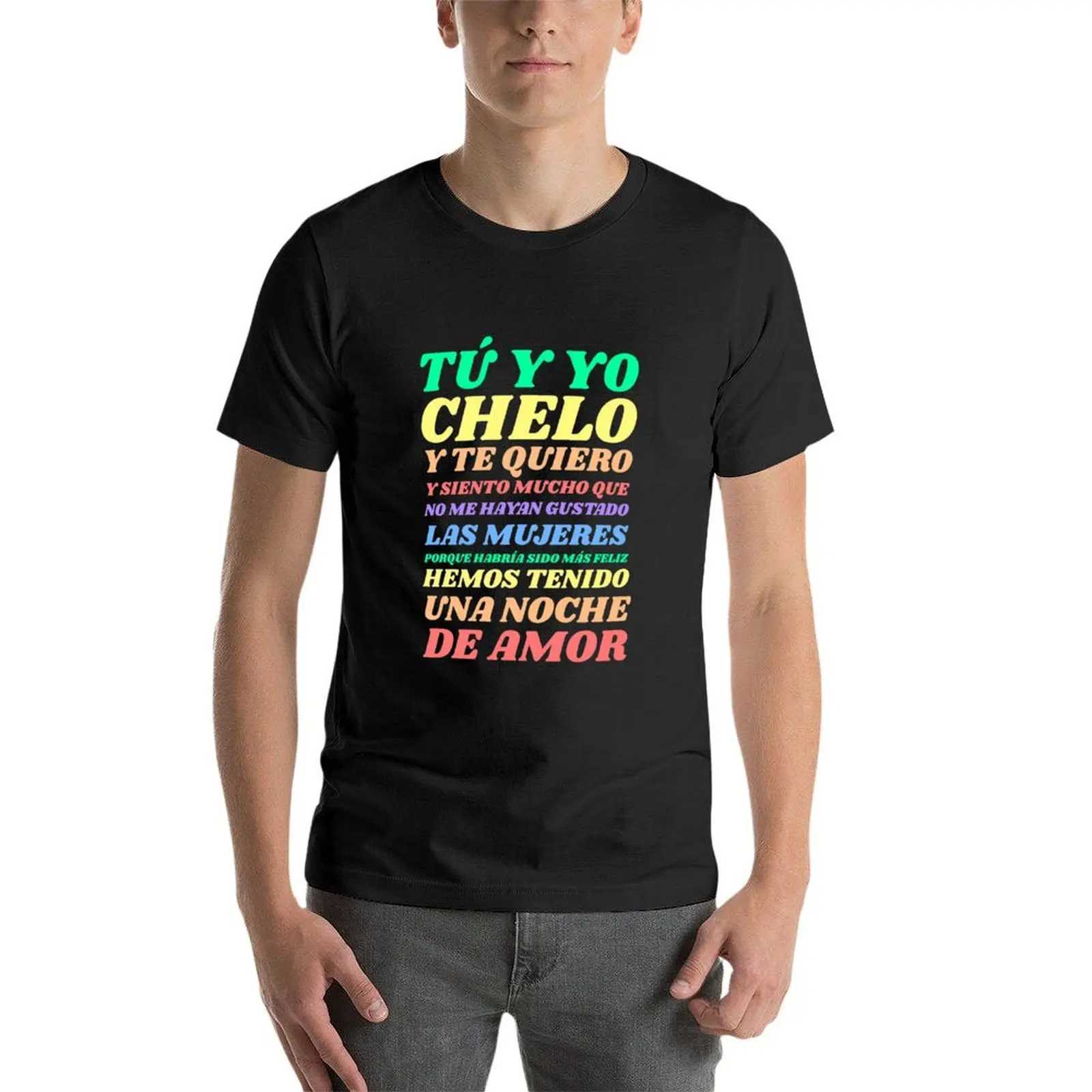 We spent a night full of love with Chelo and Barbara Rey T-shirts Kawaii dresses pure summer clothes mens graphic T-shirts and hip-hop W241223