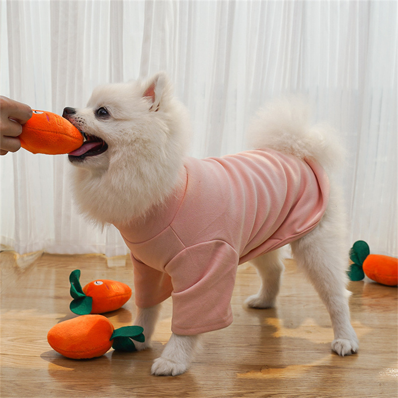 Soft Cute Carrot Chew Squeaker Sound Pet Puppy Supplies Plush Dog and Cat Toys with Squeaks Free shipping