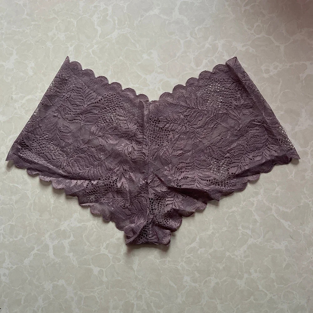 5XL Casual Woman Lace Ral Mesh Gerie Plus Size Knicker Underwear Panties Underpants Briefs For Women Clothing