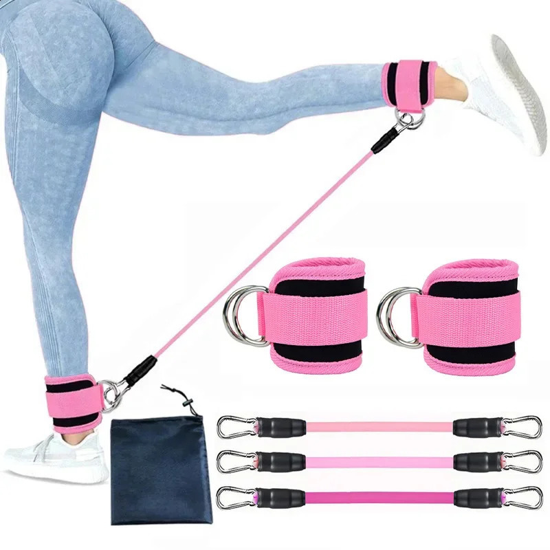 Ankle Straps Resistance Bands Set Fitness Workout Exercise Equipment Weight Yoga Elastic Band For Gym Man Woman 241216