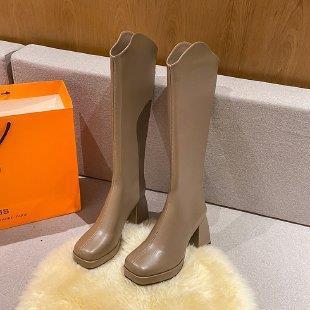 High Heeled Ddmywed Long Western Cowboy For Autumn And Winter Women S Shoes New Summer Brown Elastic Slim Leg Knight Boots Chinese Brand F Ddmysaturn