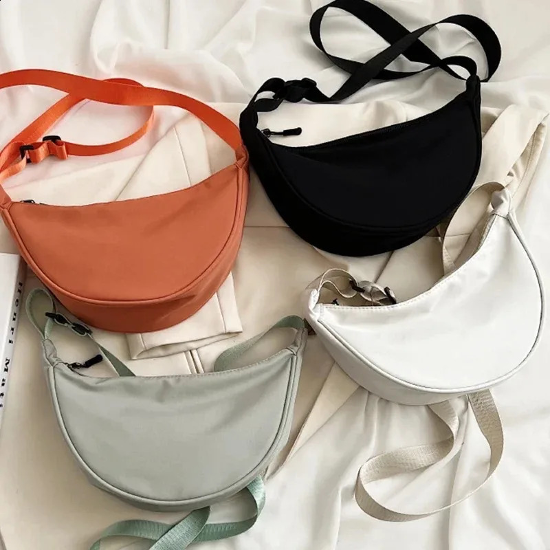 Cross Body Bags for Women 2024 Trendy Dumpling Bag Lightweight Small Tote Underarm Single Shoulder Canvas 241213