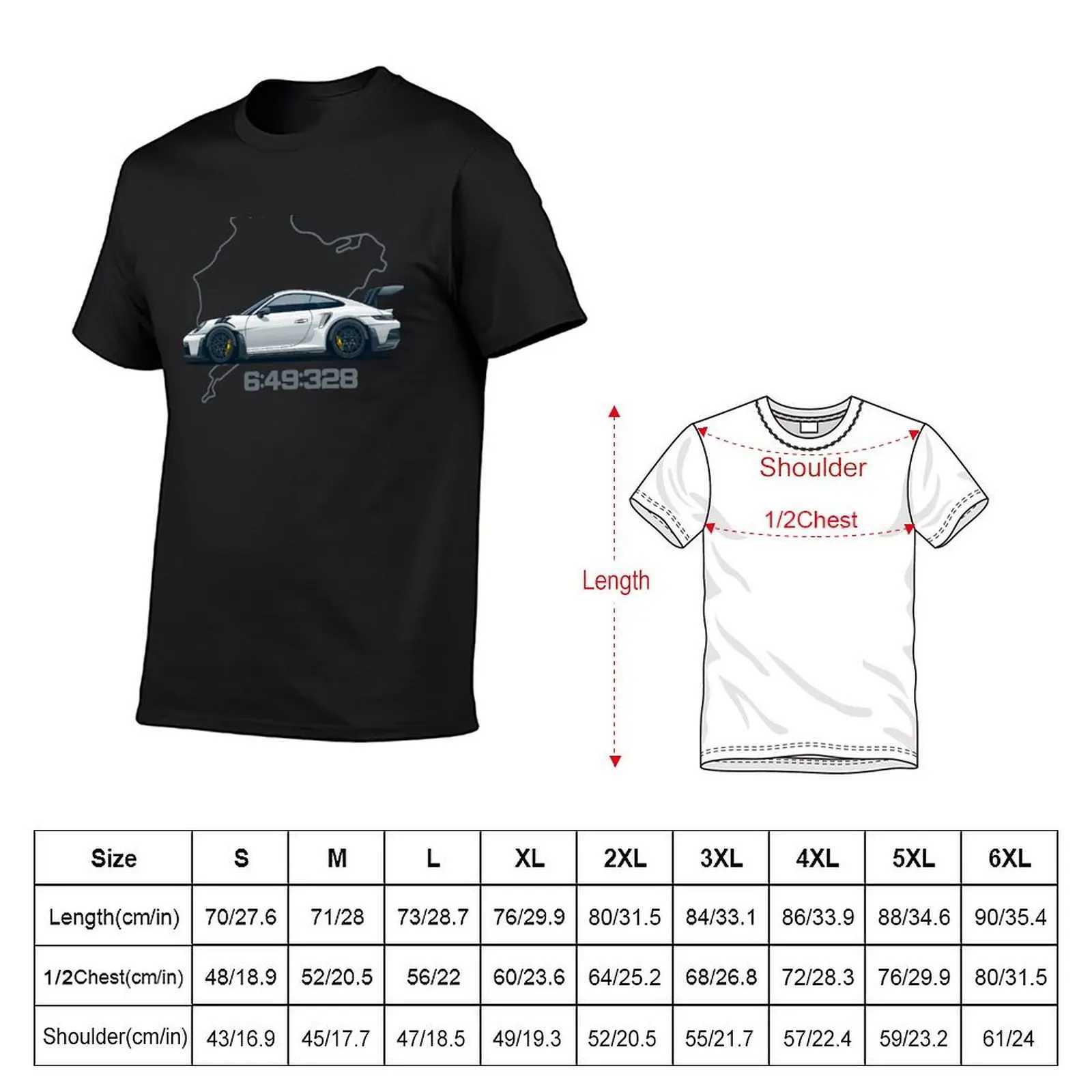 992 GT3 RS Nordschleife Mens Retro T-shirt W241223