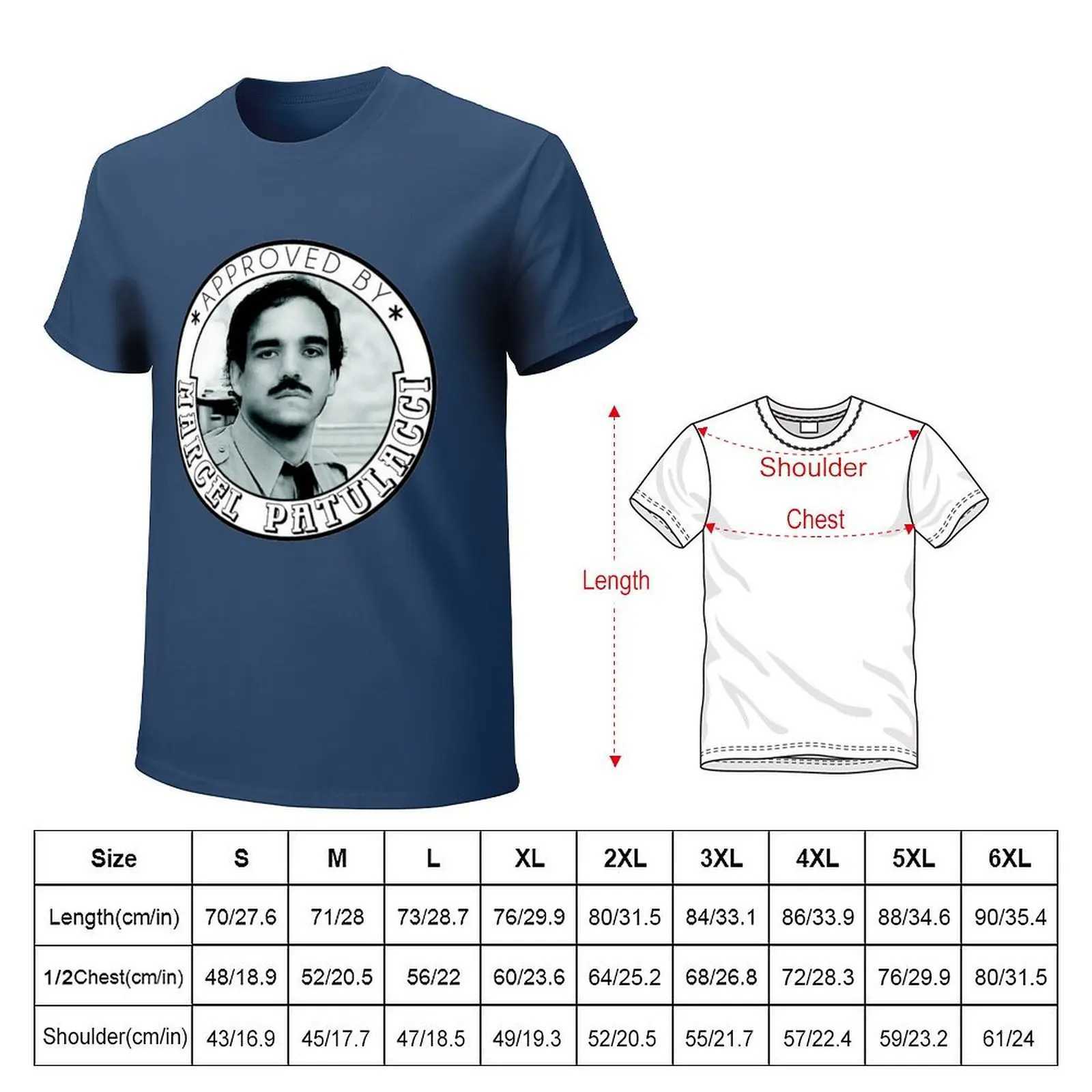 Approved by Marcel Patulacci Les Inconnus Cute T-shirt Top Customized Animal Printed Mens Pure White T-shirt W241223