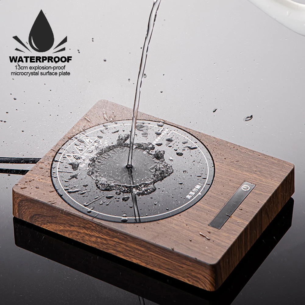 200W Cup Heater Mug Warmer 100°C Tea Makers Warmer Coaster 5 Gear Temperature Cup Heaters Coffee Milk Tea Heating Pad 220V 241223