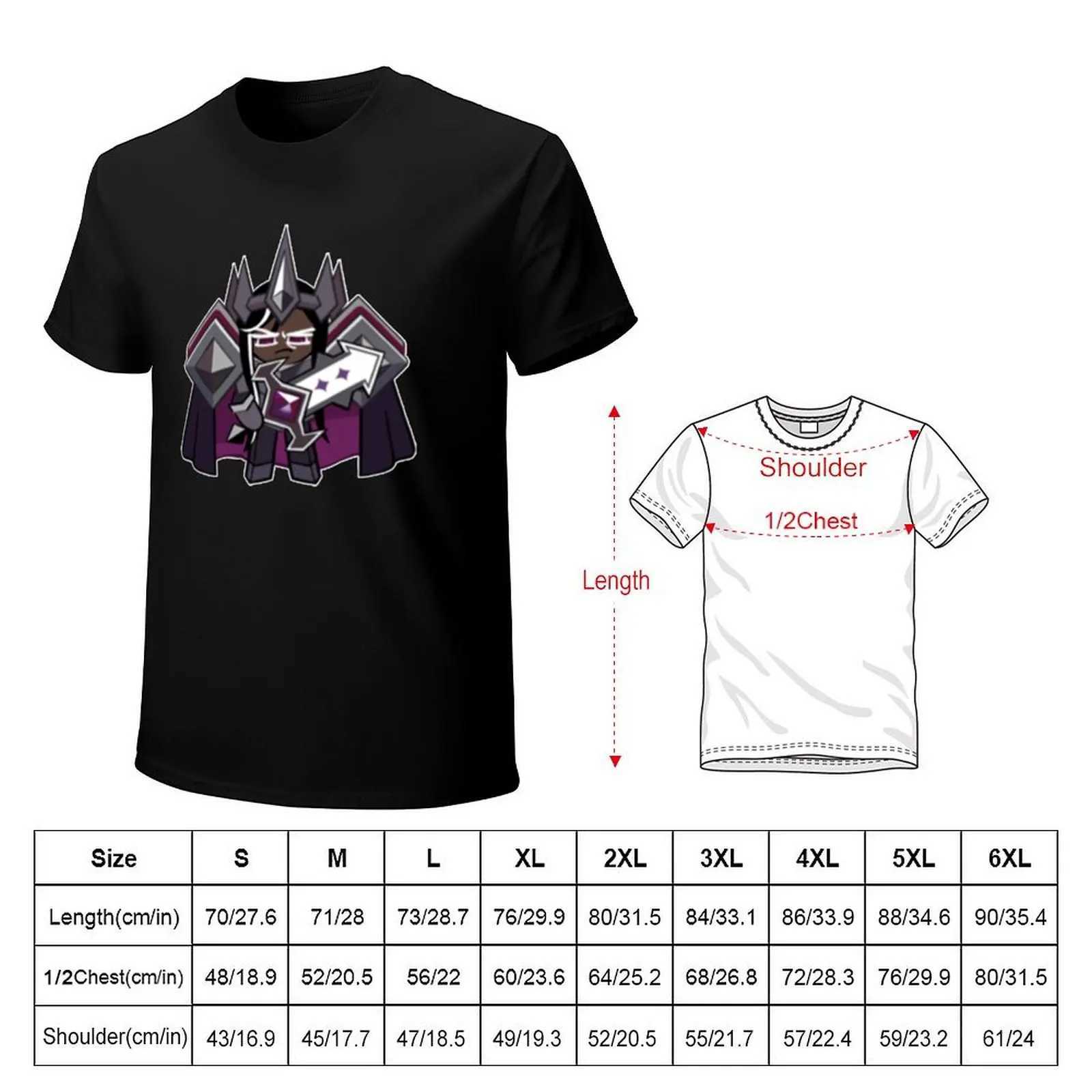 Black cocoa cookies! Cookie Run Kingdom Retro T-shirt Sublime Mens Solid Color Fun Mens Wear W241223
