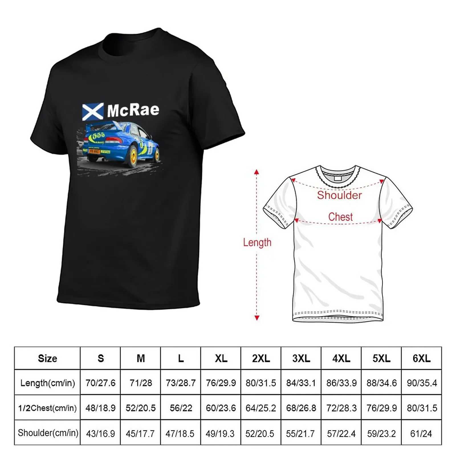 JDM Colin Mcrae World Rally Championship WRC GC8 22B Car 555 Plain Cute Mens Cotton T-shirt W241223