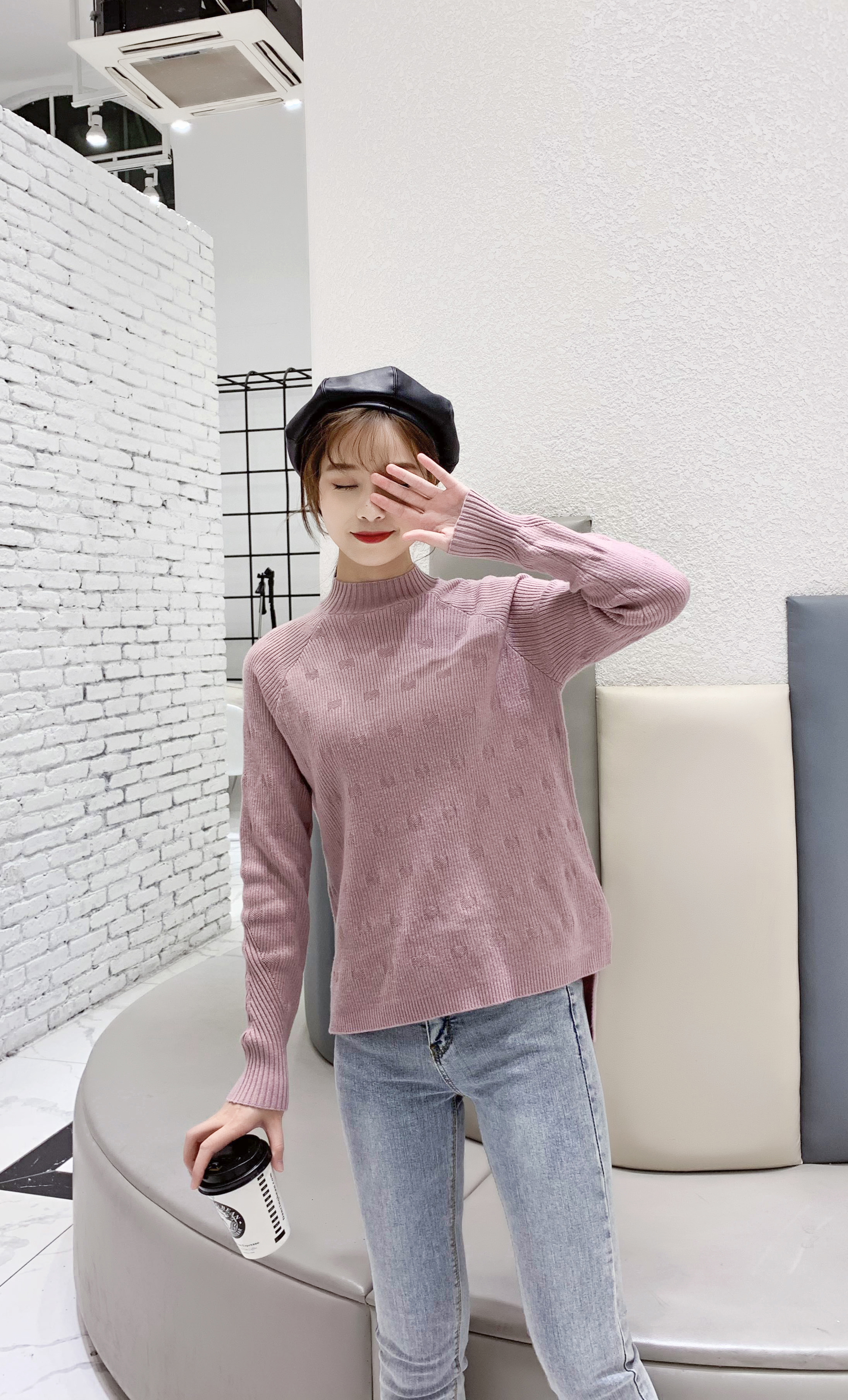 Fashionable Women's Wool Sweater for Fall and Winter - Sleek Design, Slim Fit
