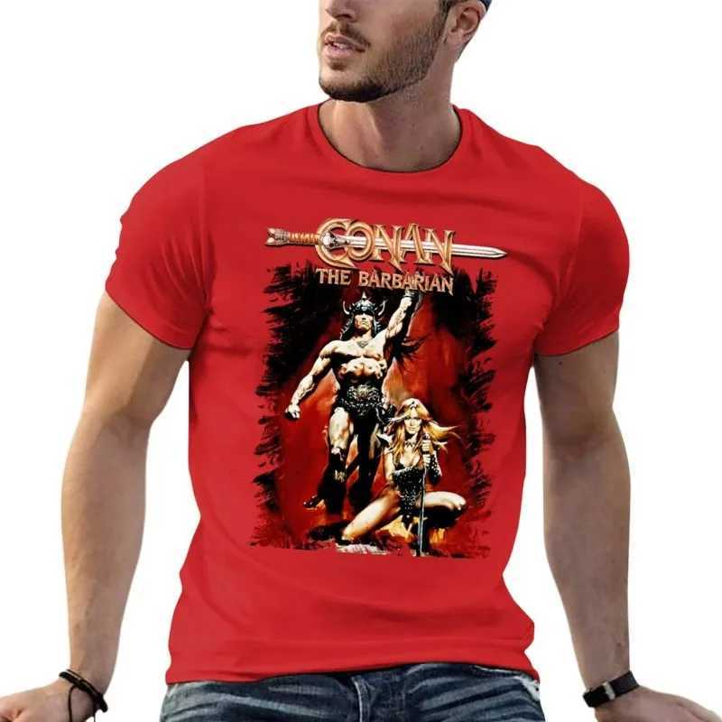 Conan Savage Art T-shirt Animal Print Boys T-shirt Black Mens T-shirt Mens T-shirt W241223