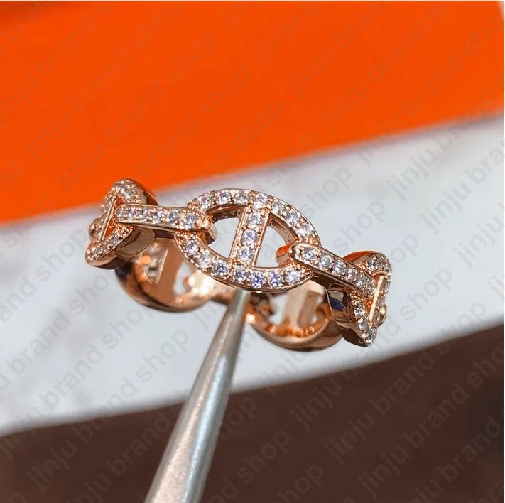 rings mens dia gold jewellery Rose Gold Copper Classic Wedding designer sier jewelry wed ring for woman gifts