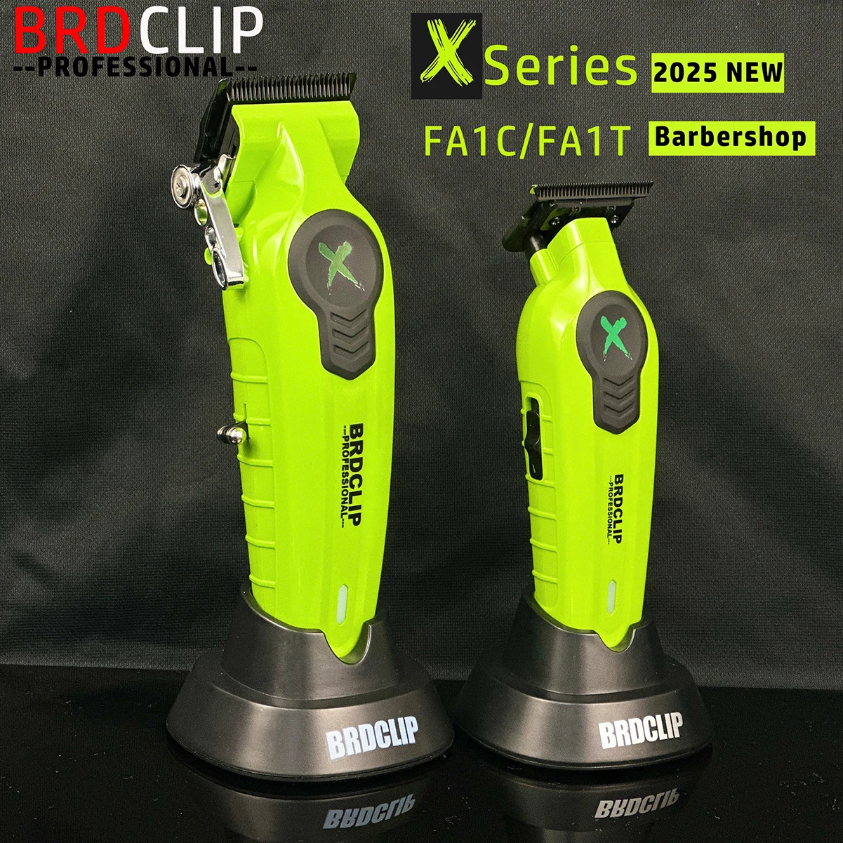 BRDCLIP FA1C 7500RPM Barber Professional Hair Clipper High Speed Motor 2500mAh Electric Trimmer DLC Blade With Base 241224