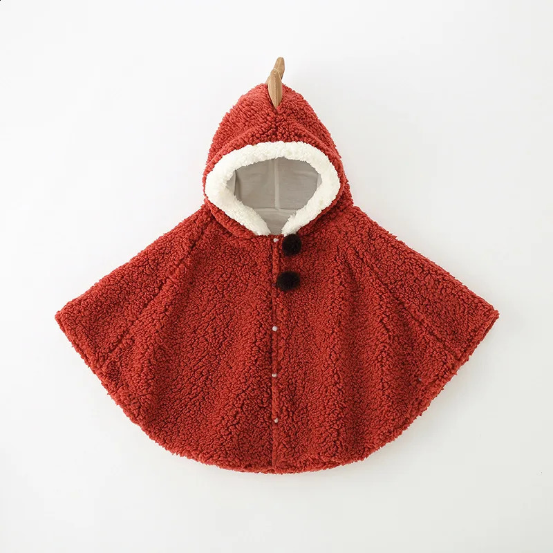 0-3 Years Baby Boy Coat Cloak Cartoon Autumn Winter Cute Baby Girl Poncho Cape Infant Toddler born Jacket Outwear 241223