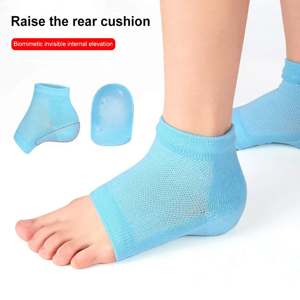 Thickened Height Max Socks Sports 2.5/3.5cm Half Invisible Height Increase Insole Anti-slip Invisible Heel Lift Shoe Accessories 241224