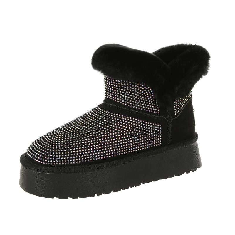 New Rhie Decoration Women's Ankle Warm Plush Water Proof Winter 2025 Hot Sale Casual Comfortable Women Snow Boots