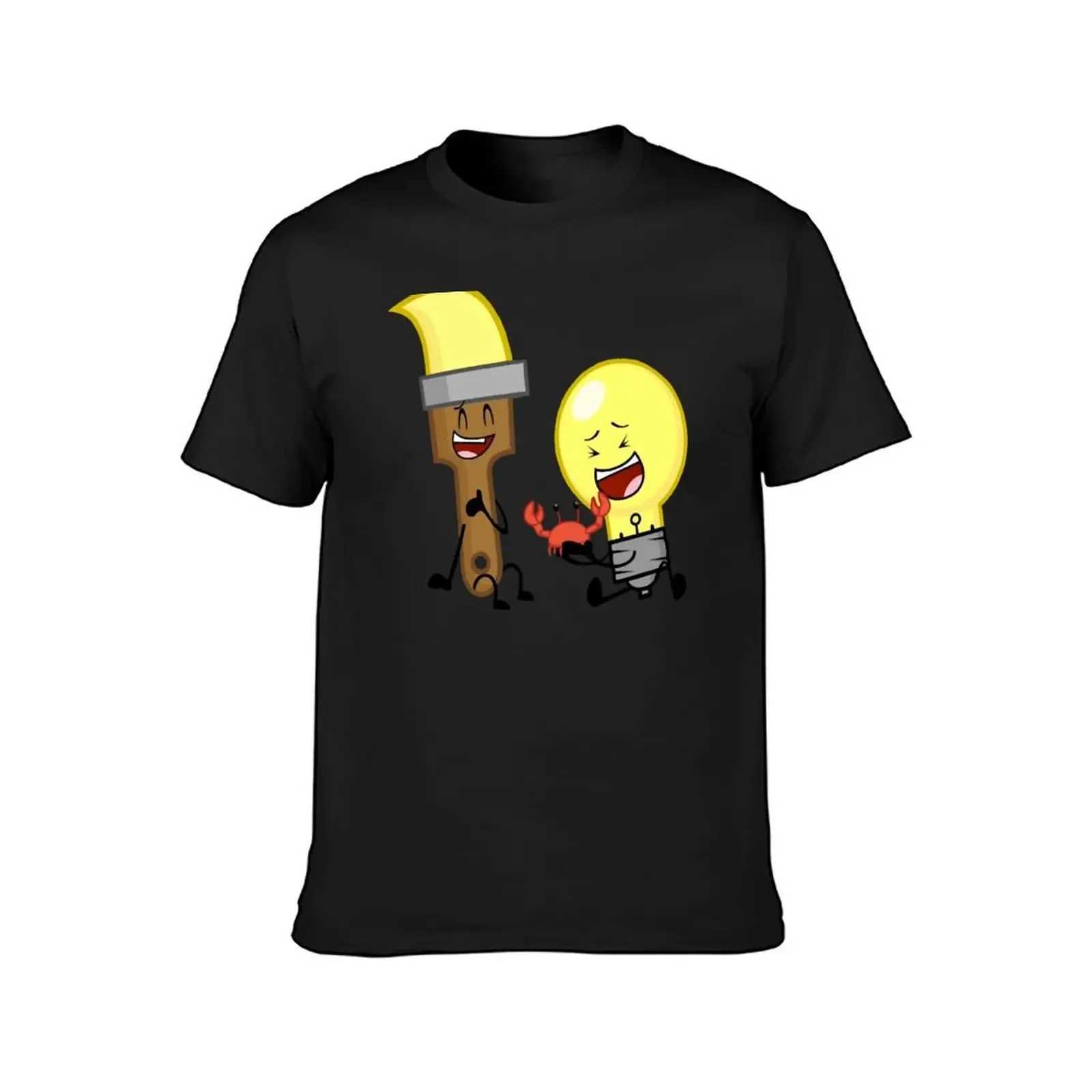 BFDI Inanimate Insanity All Characters Object Al Stars T-shirts Graphic shirts plain black T-shirts men W241223
