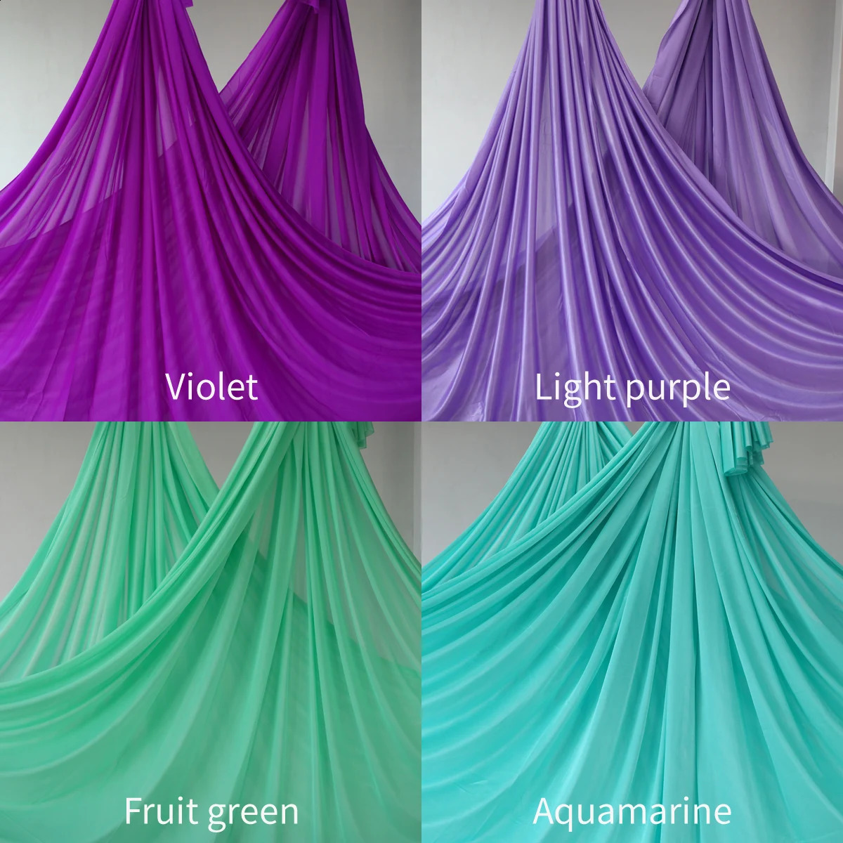 131yards 12m Aerial Silks Yoga Hammock Silk Swing GYM for Home Outdoor Fitness AntiGravity Body Building Pilates Belt 241216