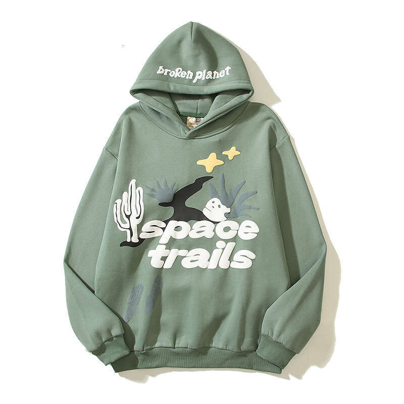 Trendy Graffiti Print Foam Letter High Street Leisure Sweatshirt Couple Hoodie Coat