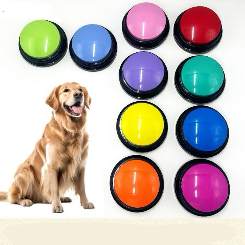 Funny Dog Recordable Pet Toys Travel Talking Pet Starters Pet Speaking Buttons Portable Cute Pet Supplies Communication Dog
