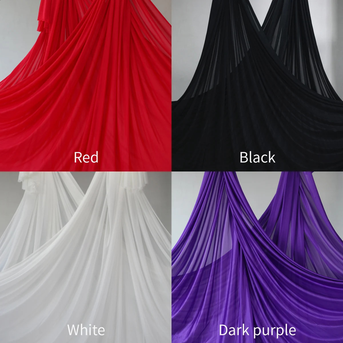 11yards 10m Aerial Silks Yoga Hammock Silk Swing GYM for Home Outdoor Fitness AntiGravity Body Building Pilates Belt 241216
