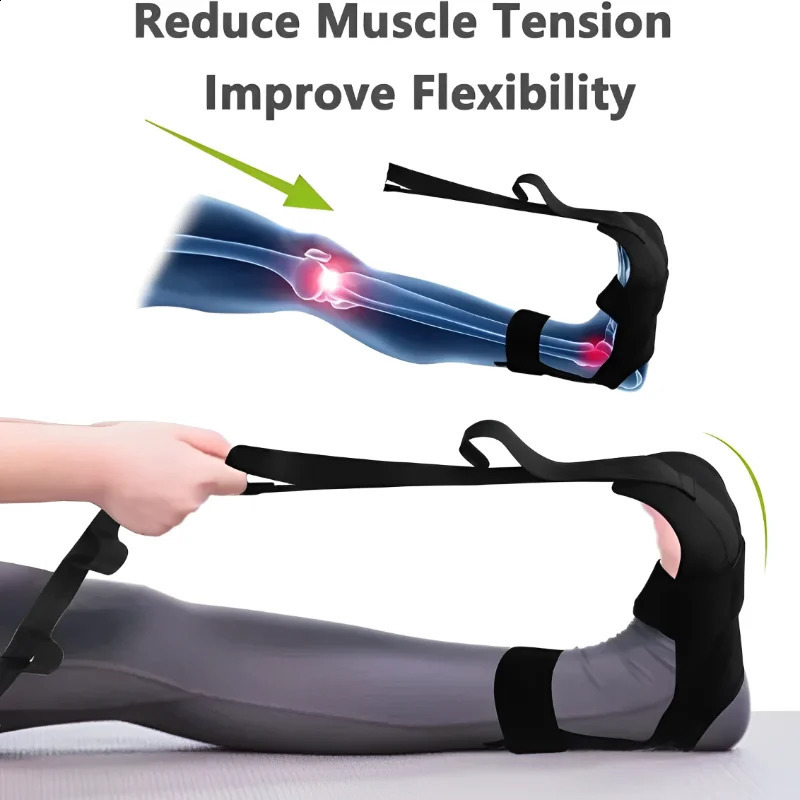 Fitness Open Back Muscle Relaxation Yoga Stretching Band Leg Stretcher Flexibility Strap For Rehabilitation Plantar Fasciitis 241216