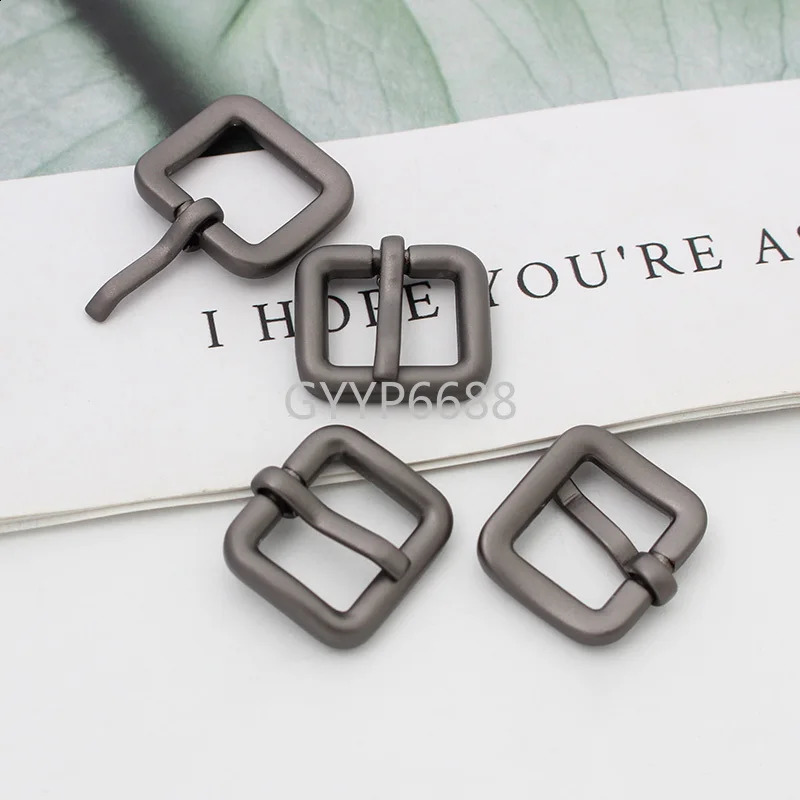 10-30-100 pieces of 17 * 16mm 3/8 matte gun color small-sized battery buckles used for purchasing DIY leather bags with adjustable buckles 241223