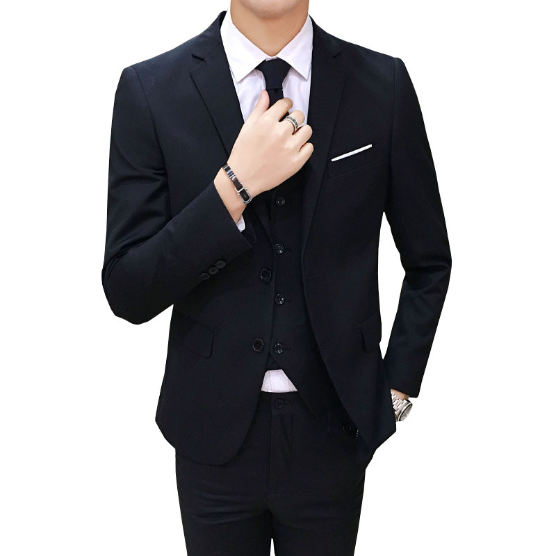 D1223Casual formal slim fit professional suits groom groomsmen wedding dress