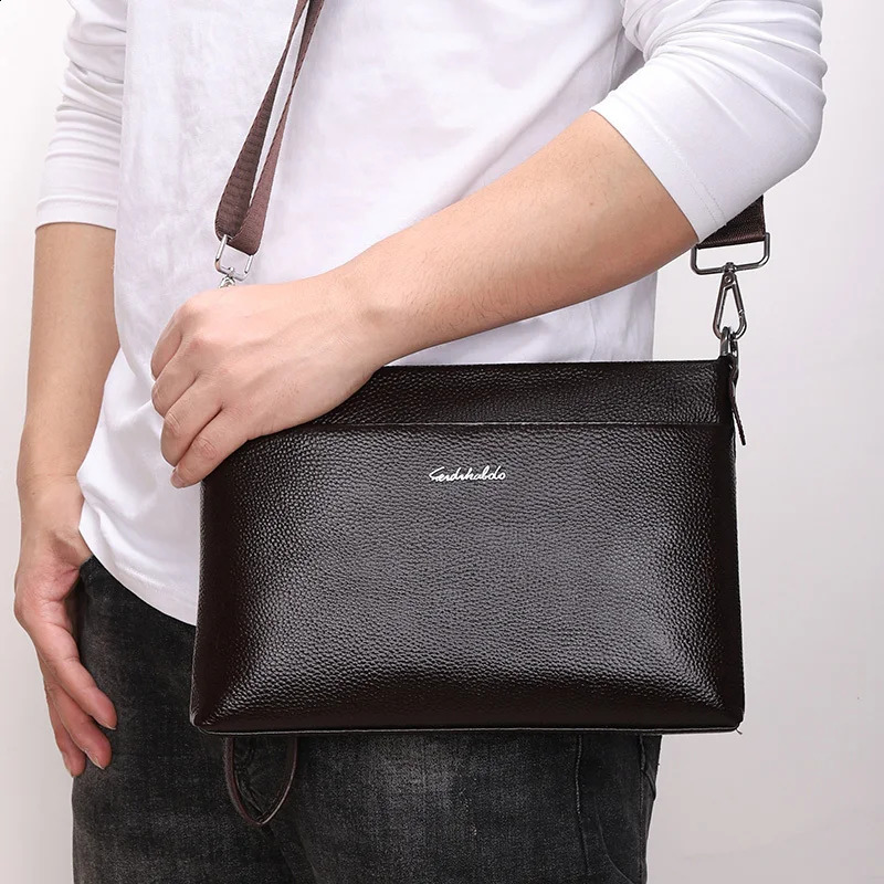 Genuine Leather Wallet For Men Male Real Cowhide Mens Long Zipper Slim Clutch Wallets Purse With Card Holder Phone Bag Mochila 241224