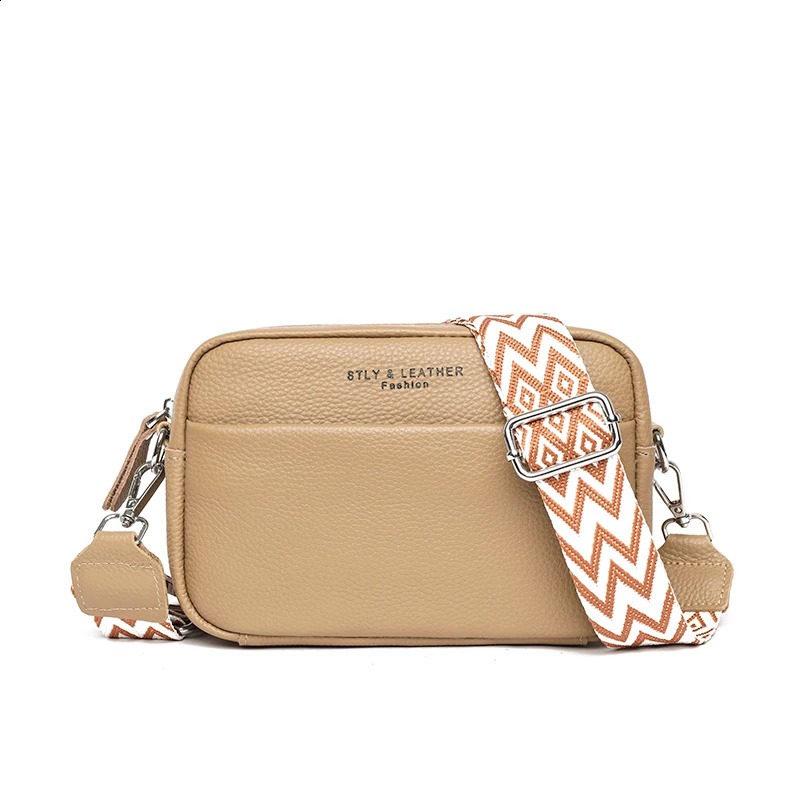 2025S New Free Shipping Designer Bag High Quality Genuine Women Crossbody Shoulder Bags Solid Color Cow Leather Handbag Female Messenger Tote Sac