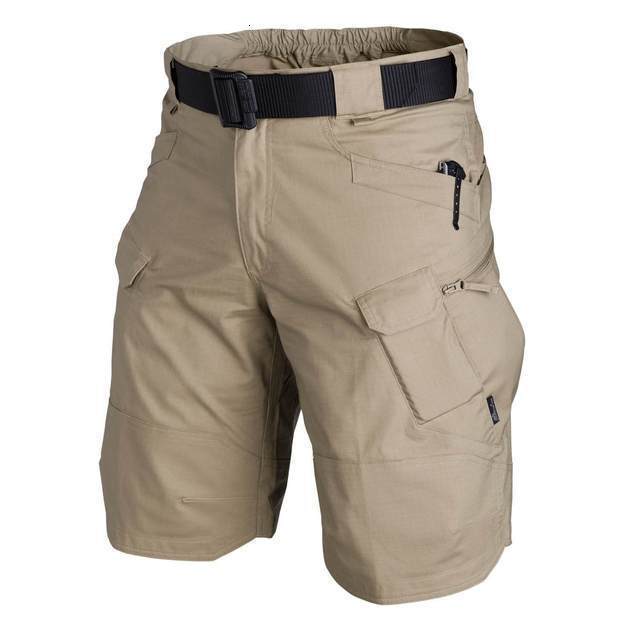 Mens summer durable breathable sweat absorbing tactical shorts casual outdoor workwear shorts waist belt fashion short pants